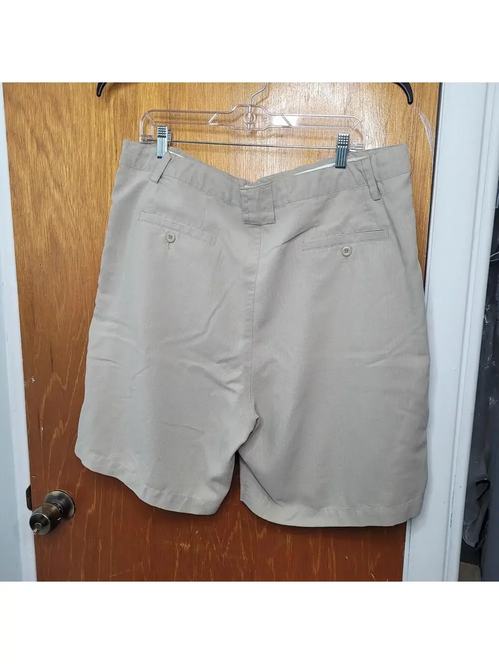 Bamboo Cay Mens Shorts Size 40 Pleated Resort Khaki Beige Chino Fine Resort Wear - Picture 2 of 9